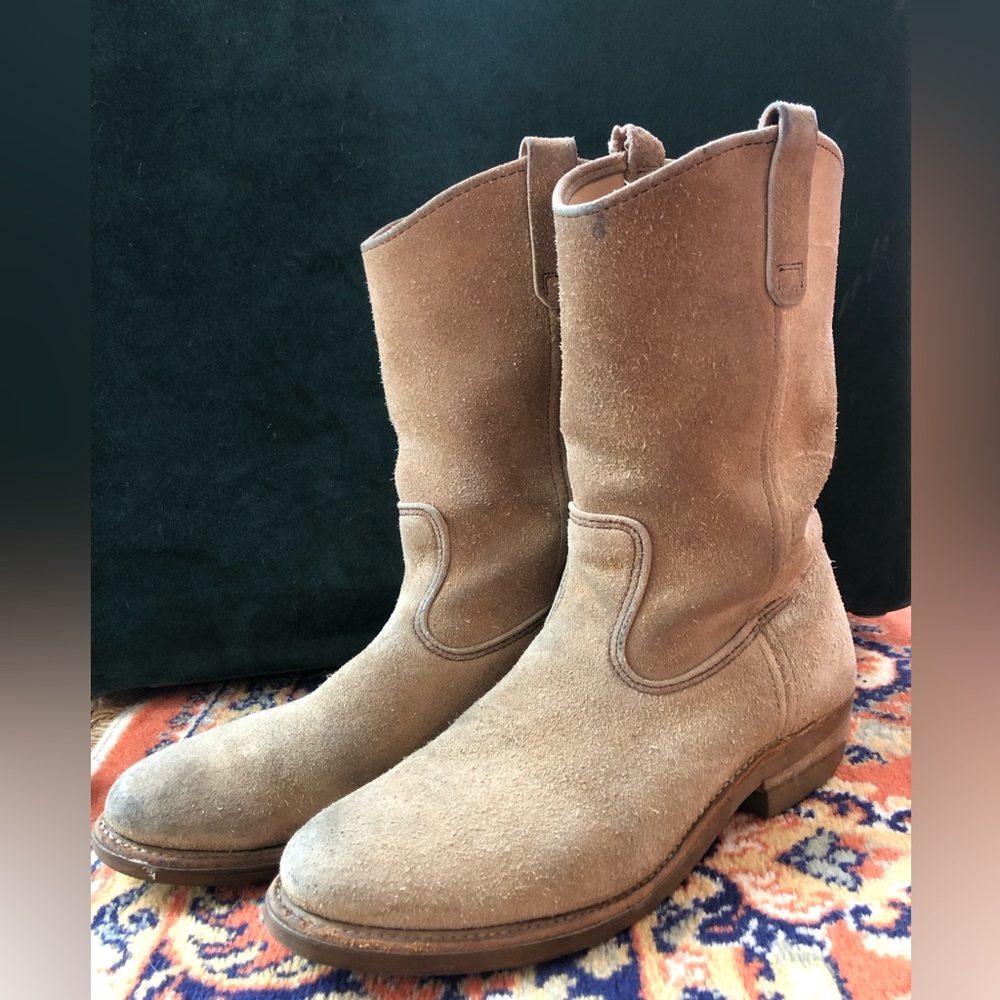 Red Wing Suede cowboy boots
